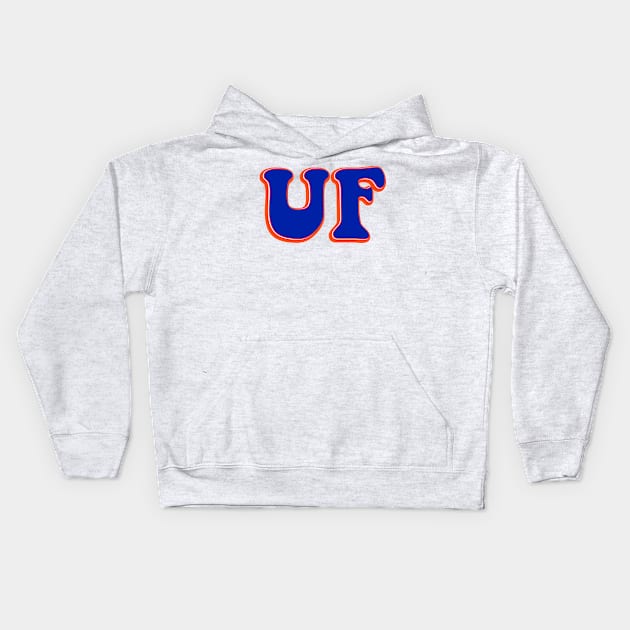 UF Sticker Kids Hoodie by AashviPatel